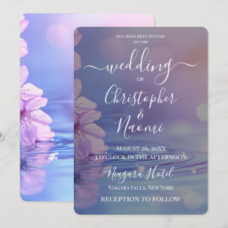 Invitation Créez vos propres fleurs et mariage à l'eau
