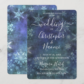Invitation Créez Vos Propres Flocons de Neige Bleu Turquoise
