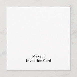 Invitation Créez votre 5,25" x 5,25" au carré personnalisé