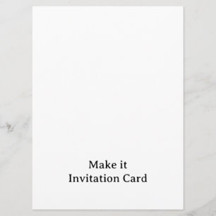 Invitation Créez Votre 6,5" x 8,75" Carré Personnalisé