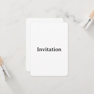 Invitation Créez Votre Propre 3,5" x 5" Arrondi Simple Person
