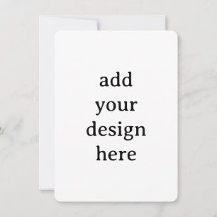 Invitation Créez Votre Propre 4,5" x 6,25" Arrondi Simple Per