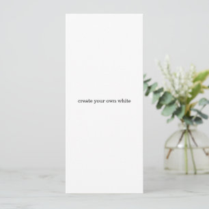 Invitation créez votre propre blanc