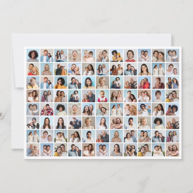 Invitation Créez Votre Propre Collage Photo 88 (Devant)