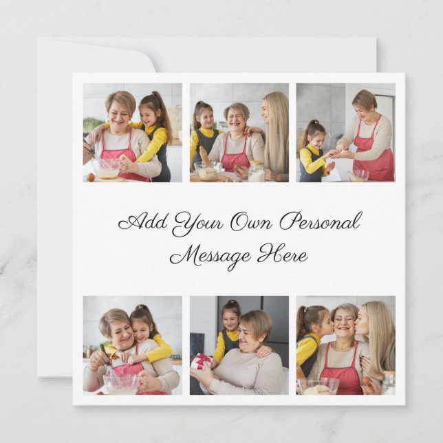 Invitation Créez votre propre collection de photos 6 Ajouter  (Devant)