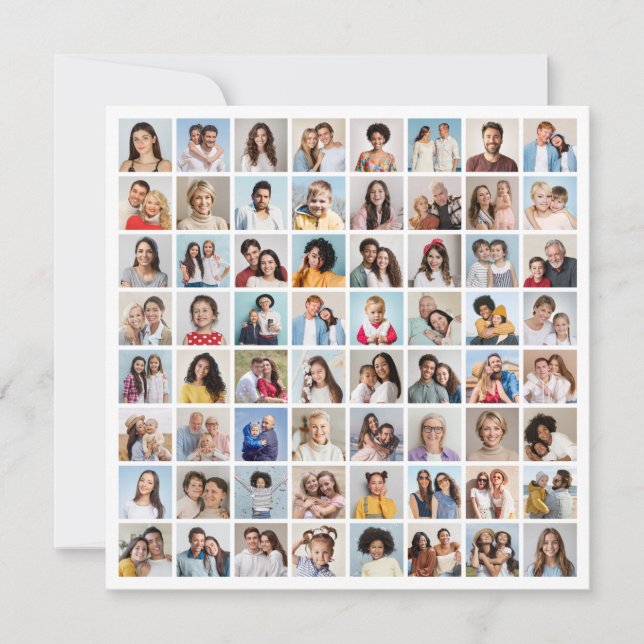 Invitation Créez votre propre collection photo de 64 (Devant)