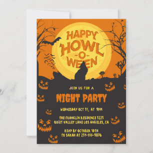 Invitation Créez votre propre fête Éffrayante Halloween perso