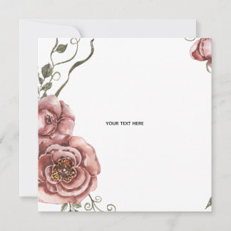Invitation Créez votre propre floral