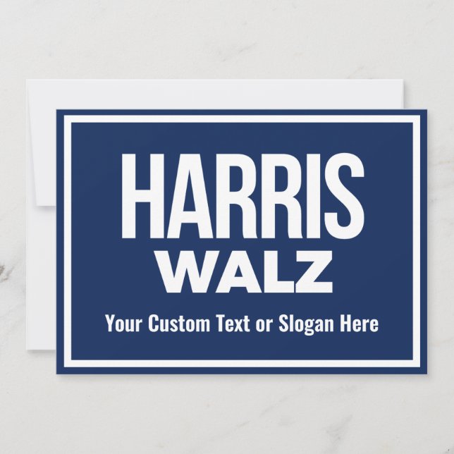 Invitation Créez votre propre Harris Walz 2024 (Devant)