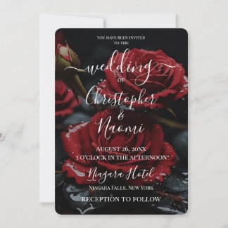 Invitation Créez votre propre joli closeuse Roses rouges
