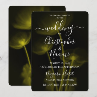 Invitation Créez votre propre Mariage - 3 Fleurs X-Ray