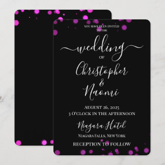 Invitation Créez votre propre Mariage de bord de réservation