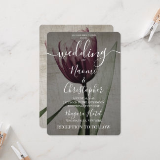 Invitation Créez Votre Propre Mariage De Tulipe Sépia Rose Au