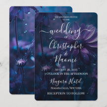 Créez votre propre Mariage Fleur sauvage bleu et v
