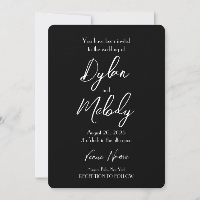 Invitation Créez votre propre mariage personnalisé (Devant)