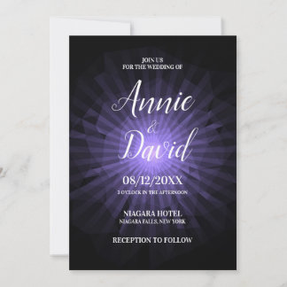 Invitation Créez votre propre Mariage Sunburst Polygon