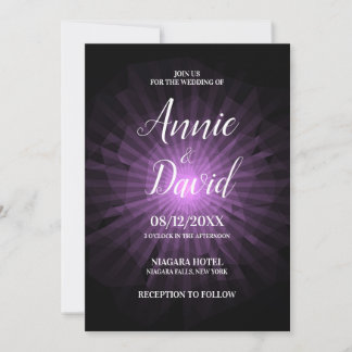 Invitation Créez votre propre Mariage Sunburst Polygon