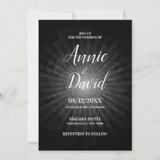 Invitation Créez votre propre Mariage Sunburst Polygon