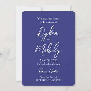 Invitation Créez votre propre Mariage violet