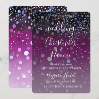Invitation Créez Votre Propre Paillettes Peintes