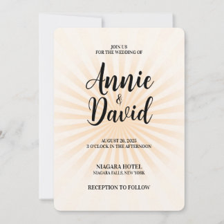 Invitation Créez votre propre Pastel Retro Starburst