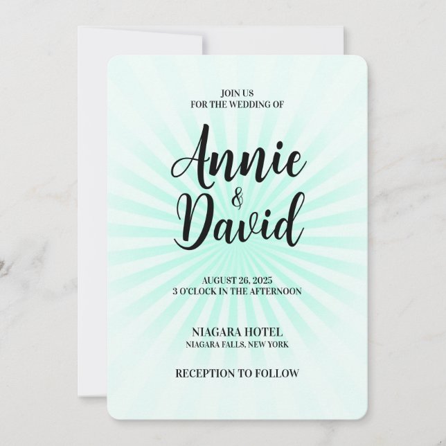 Invitation Créez votre propre Pastel Retro Starburst (Devant)