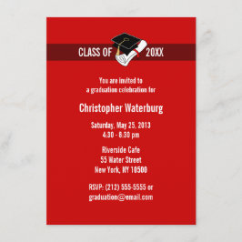 Invitation Créez votre propre rouge 10 d'invitation