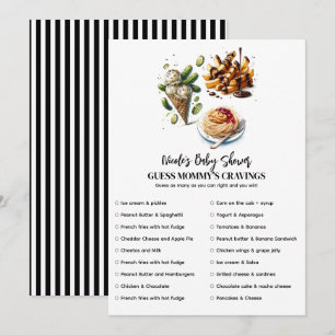 Invitation Crème glacée & Picks Cravings Baby shower