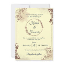 Crème ornementale & Mariage de automne Bourgogne I