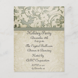 Invitation Crème Sage Holly