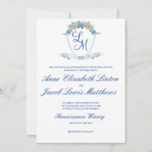 Crête Mariage personnalisée avec Hydrangea
