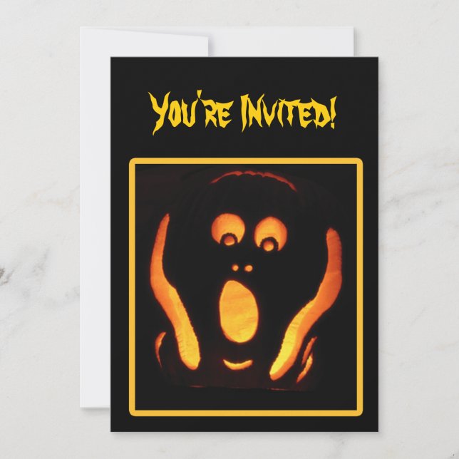 Invitation Cri perçant de Halloween (Devant)