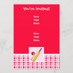 Invitation Cricket mignon