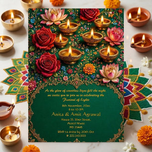 Invitation Crimson Rose Festival des Lumières Deepak Lotus Ve