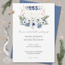 Cristaux de lune Fleurs Boho Mariage métaphysique