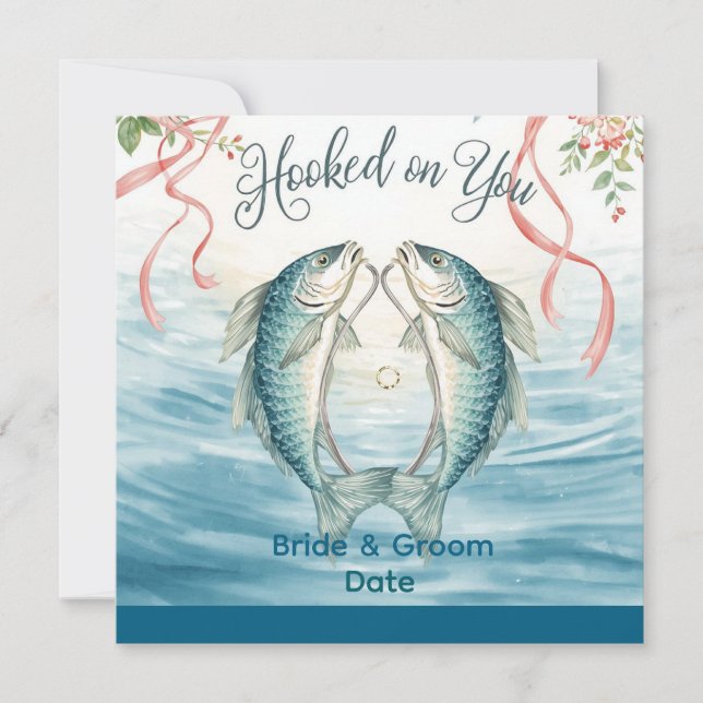 Invitation Crochet pour vous pour les amateurs de pêche Invit (Devant)