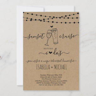 Invitation Croisière au coucher du soleil avant le dîner de r