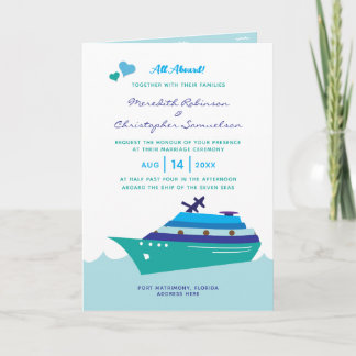 Invitation Croisière mariage