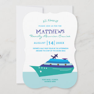 Invitation Croisière Retrouvailles Familiale Personnalisée