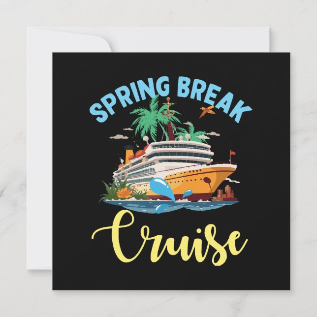 Invitation Croisière Spring Break (Devant)