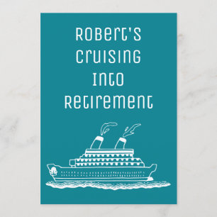 Invitation Croisière Vers Le Parti De La Retraite Simple Et M