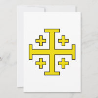 Croix de Jérusalem Croix quintuple du Christ