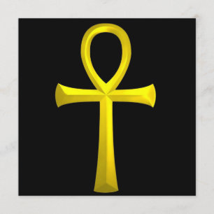 INVITATION CROIX D'EGYPTIEN DU NOEUD ANSATA D'ANKH