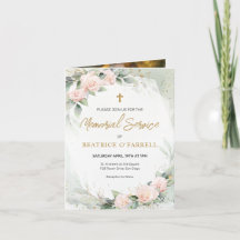 Croix d'or et Fleurs Service de Mémorial Photo