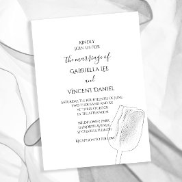 Invitation Croquis de Tulip Mariage de printemps