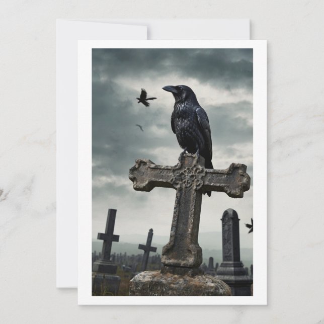 Invitation crow and cross (Devant)