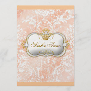 Invitation Cru de 311 de crème de Ciao Bella "pêches et" chic