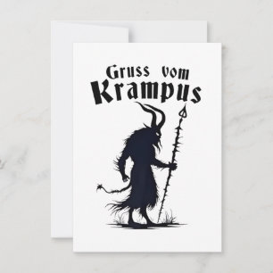 Invitation Cruss Vom Krampus Noël Noël Noël Noël Diable Éffra