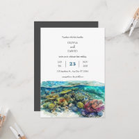 Crystal Clear Coral Reef Plage tropicale Mariage