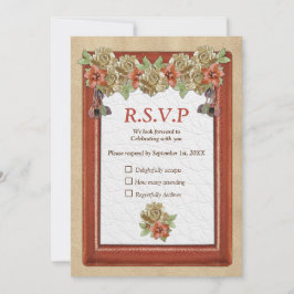 Invitation Cuir et daim Texture Art RSVP